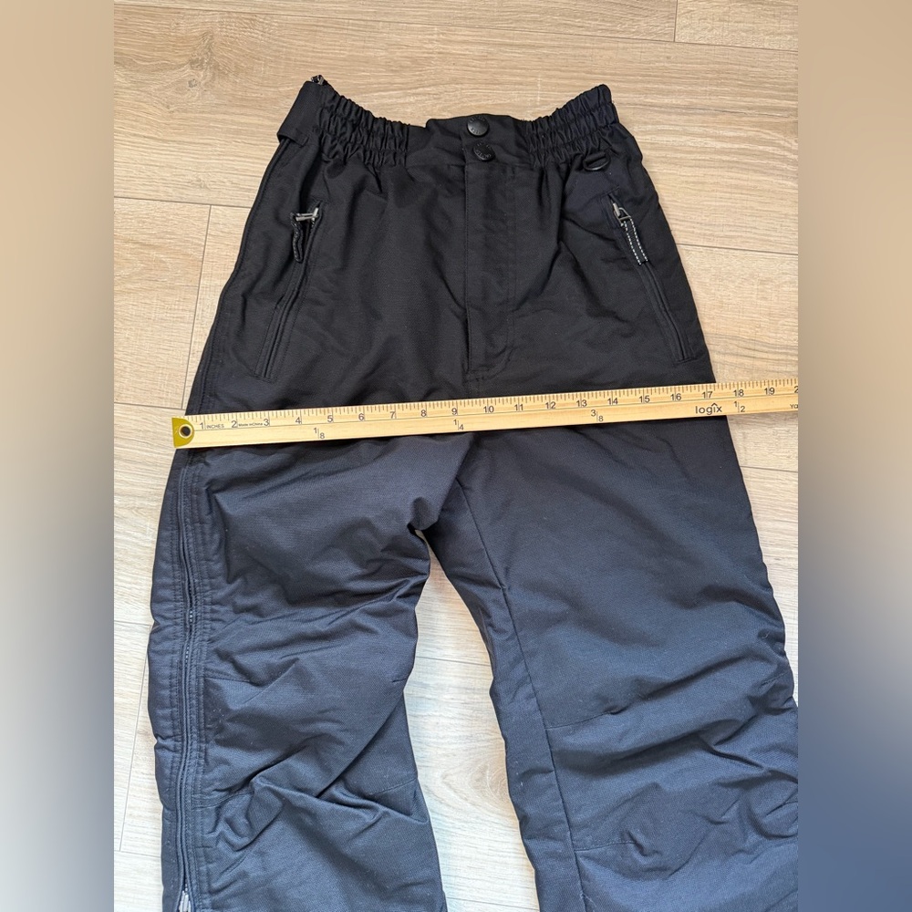 Coltech Boys Black Insulated Snow Ski Pants 3M Thinsulate Youth Size 10 - Picture 10 of 13
